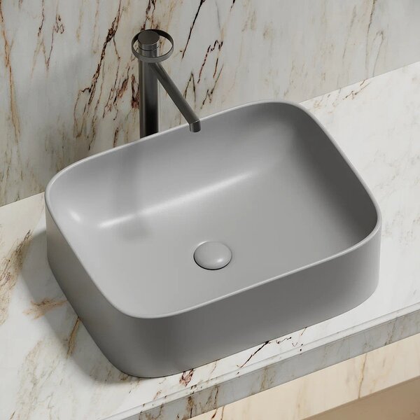 Раковина Ceramicanova прямоугольная (цвет Серый Матовый) Element 505*380*150мм