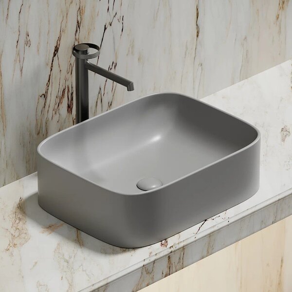 Раковина Ceramicanova прямоугольная (цвет Серый Матовый) Element 505*380*150мм