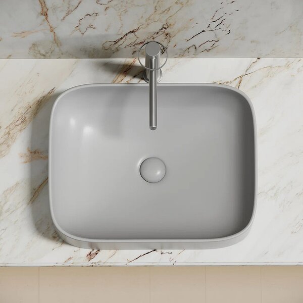 Раковина Ceramicanova прямоугольная (цвет Серый Матовый) Element 505*380*150мм