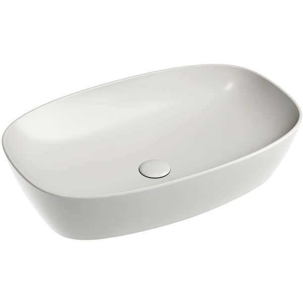 Раковина Ceramicanova овальная (цвет Серый Матовый) Element 600*380*138мм