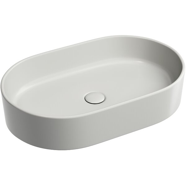 Раковина Ceramicanova овальная (цвет Серый Матовый) Element 608*385*122мм