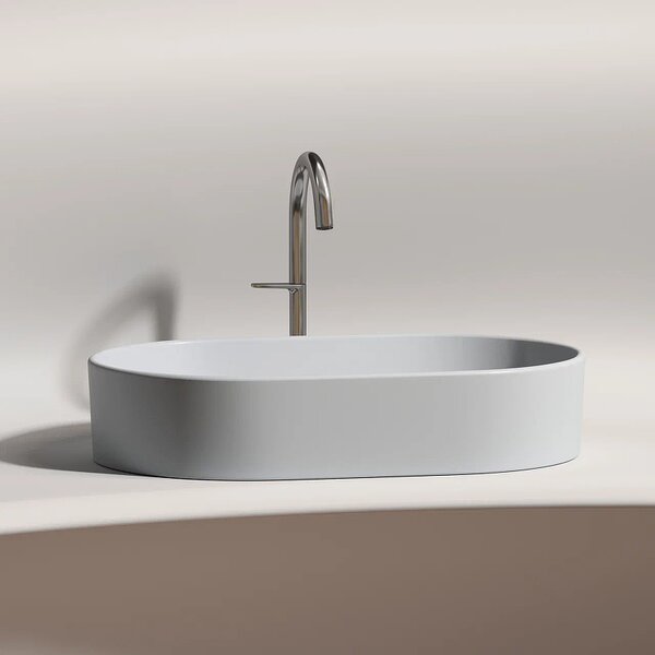 Раковина Ceramicanova овальная (цвет Серый Матовый) Element 608*385*122мм