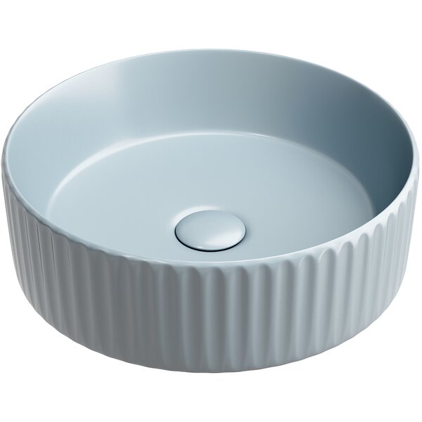 Раковина Ceramicanova круглая (цвет Серо-Голубой Матовый) Element 360*360*115мм