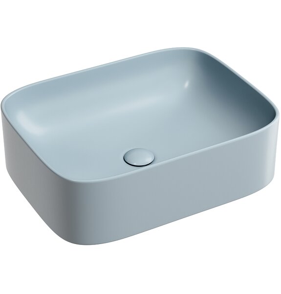 Раковина Ceramicanova прямоугольная (цвет Серо-Голубой Матовый) Element 505*380*150мм