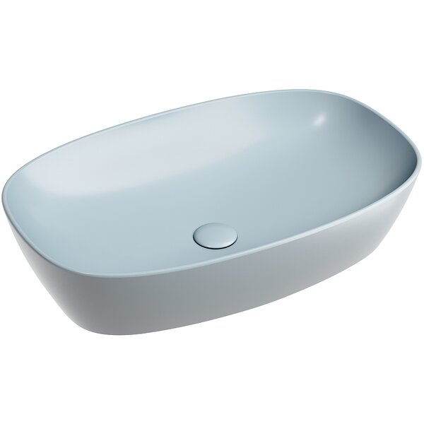 Раковина Ceramicanova овальная (цвет Серо-Голубой Матовый) Element 600*380*138мм