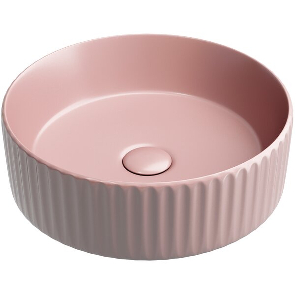 Раковина Ceramicanova круглая (цвет Розовый Матовый) Element 360*360*115мм