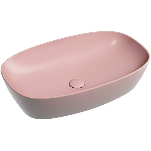 Раковина Ceramicanova овальная (цвет Розовый Матовый) Element 600*380*138мм
