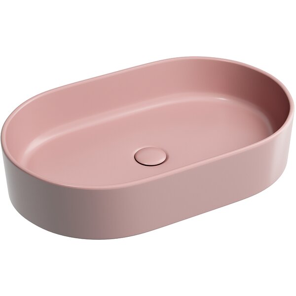 Раковина Ceramicanova овальная (цвет Розовый Матовый) Element 608*385*122мм
