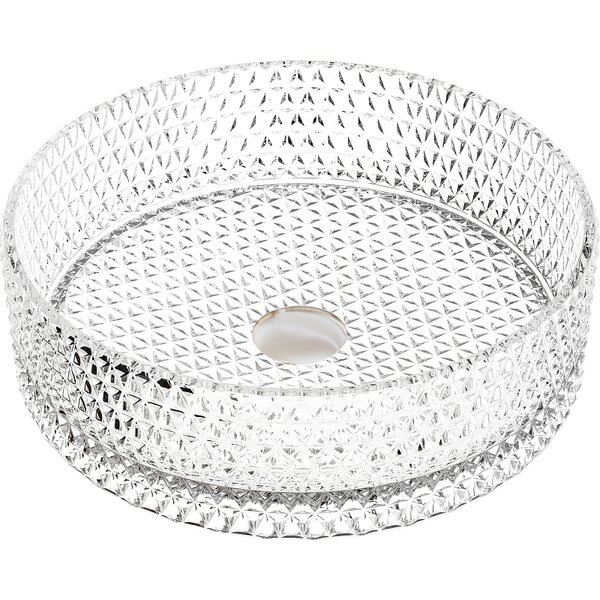 Раковина Ceramicanova круглая (прозрачная) Cristal 360*360*112мм