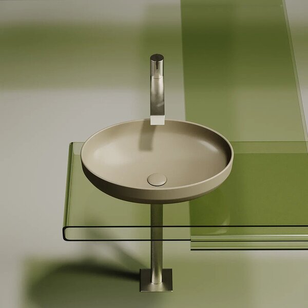 Раковина Ceramicanova овальная (цвет Капучино Матовый) Element 502*363*145мм