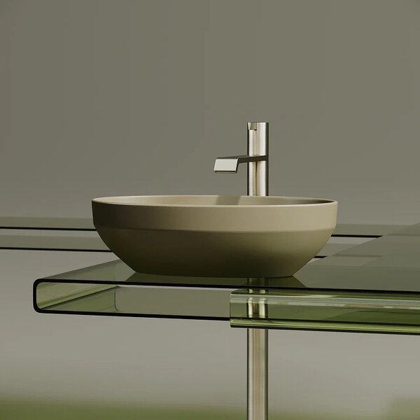 Раковина Ceramicanova овальная (цвет Капучино Матовый) Element 502*363*145мм