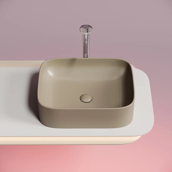 Раковина Ceramicanova прямоугольная (цвет Капучино Матовый) Element 505*380*150мм