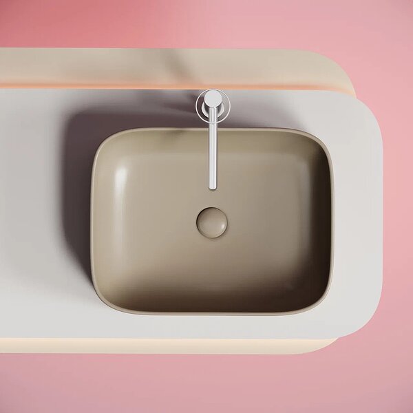 Раковина Ceramicanova прямоугольная (цвет Капучино Матовый) Element 505*380*150мм