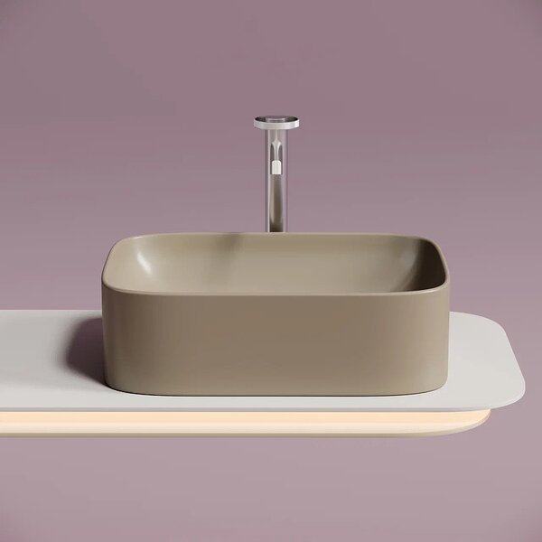 Раковина Ceramicanova прямоугольная (цвет Капучино Матовый) Element 505*380*150мм
