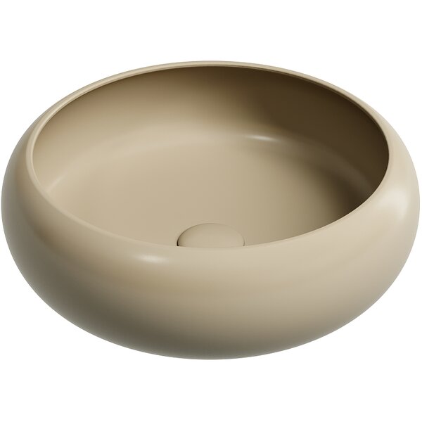 Раковина Ceramicanova круглая (цвет Капучино Матовый) Element 360*360*120мм