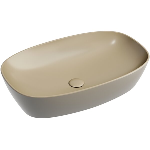 Раковина Ceramicanova овальная (цвет Капучино Матовый) Element 600*380*138мм