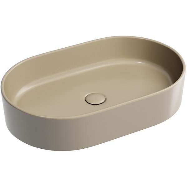 Раковина Ceramicanova овальная (цвет Капучино Матовый) Element 608*385*122мм