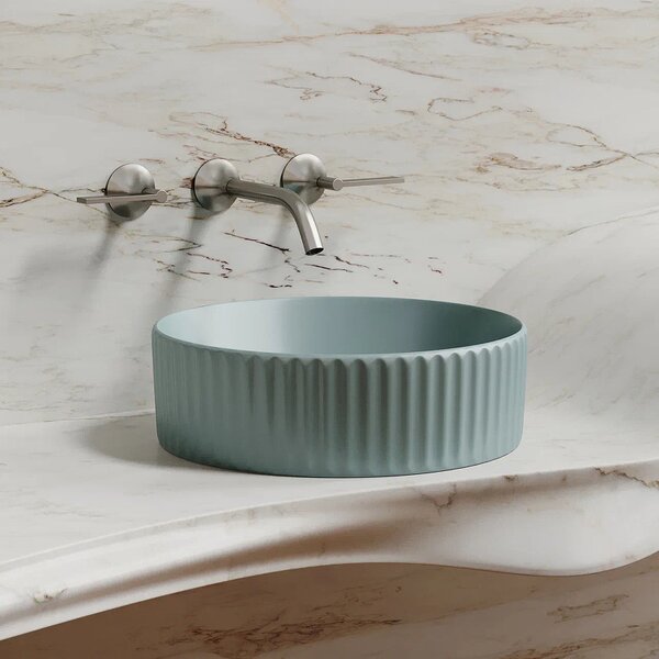 Раковина Ceramicanova круглая (цвет Зеленый Матовый) Element 360*360*115мм
