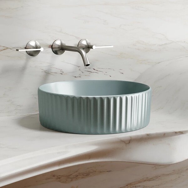 Раковина Ceramicanova круглая (цвет Зеленый Матовый) Element 360*360*115мм