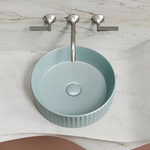Раковина Ceramicanova круглая (цвет Зеленый Матовый) Element 360*360*115мм