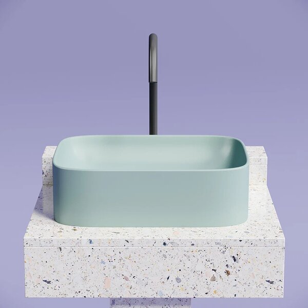Раковина Ceramicanova прямоугольная (цвет Зеленый Матовый) Element 505*380*150мм