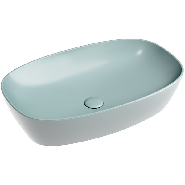 Раковина Ceramicanova овальная (цвет Зеленый Матовый) Element 600*380*138мм