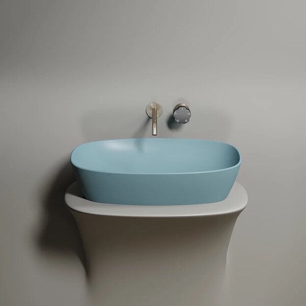 Раковина Ceramicanova овальная (цвет Зеленый Матовый) Element 600*380*138мм