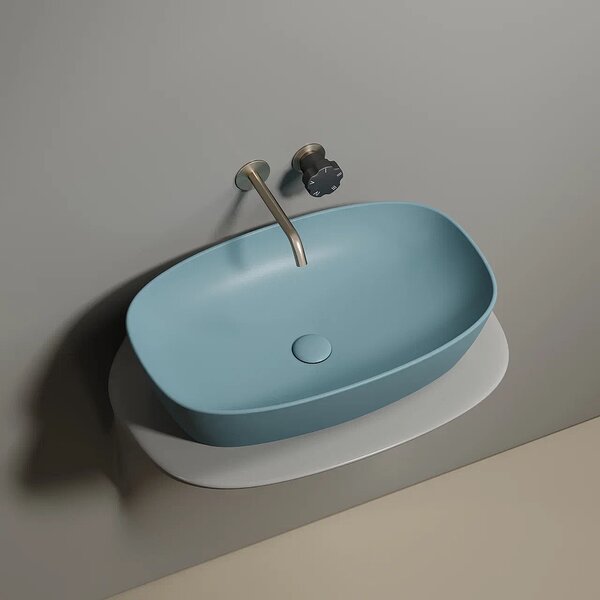 Раковина Ceramicanova овальная (цвет Зеленый Матовый) Element 600*380*138мм