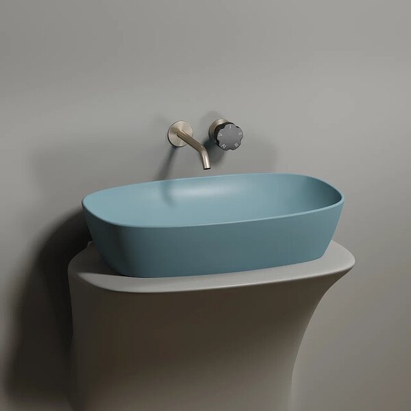 Раковина Ceramicanova овальная (цвет Зеленый Матовый) Element 600*380*138мм