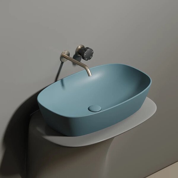 Раковина Ceramicanova овальная (цвет Зеленый Матовый) Element 600*380*138мм