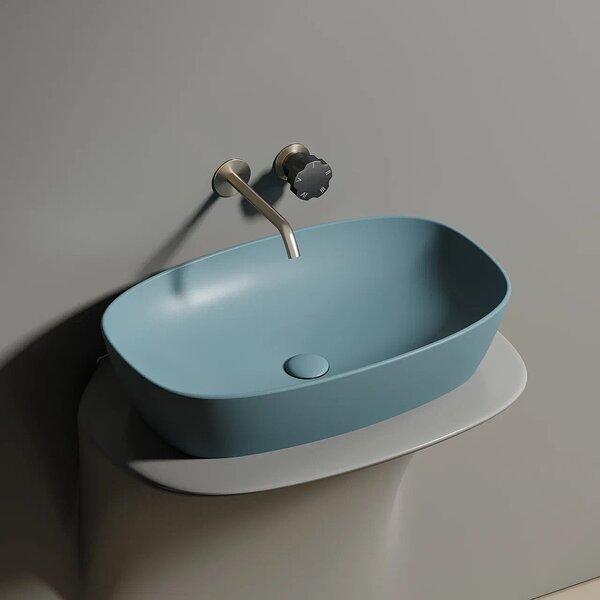 Раковина Ceramicanova овальная (цвет Зеленый Матовый) Element 600*380*138мм