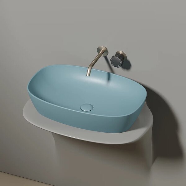 Раковина Ceramicanova овальная (цвет Зеленый Матовый) Element 600*380*138мм