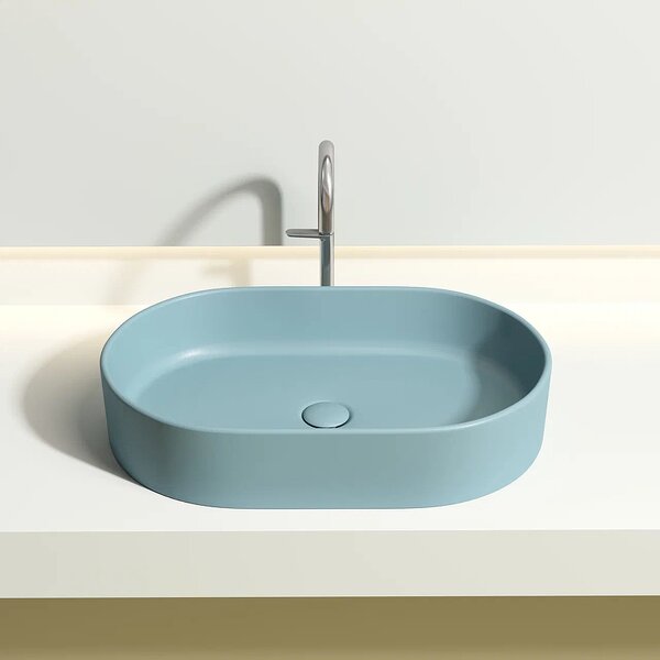 Раковина Ceramicanova овальная (цвет Зеленый Матовый) Element 608*385*122мм