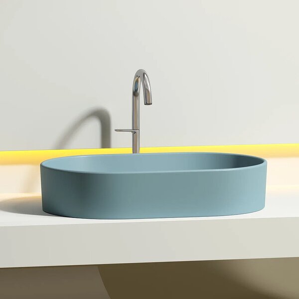 Раковина Ceramicanova овальная (цвет Зеленый Матовый) Element 608*385*122мм