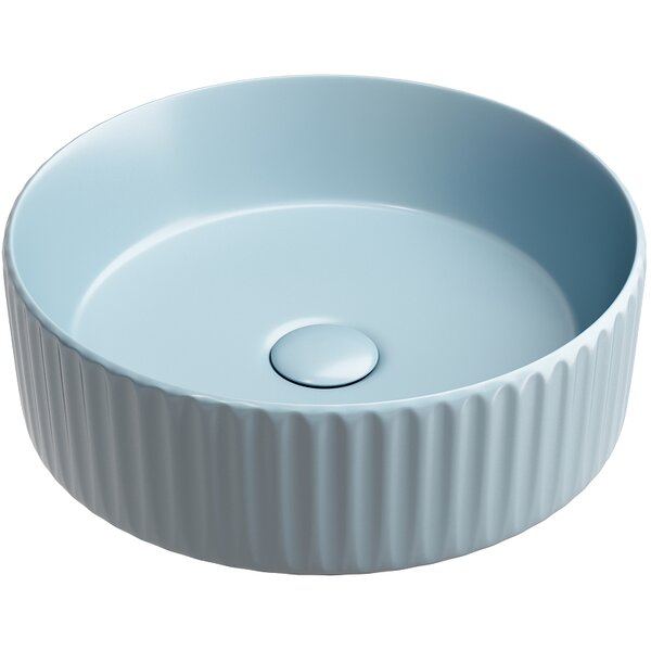 Раковина Ceramicanova круглая (цвет Голубой Матовый) Element 360*360*115мм