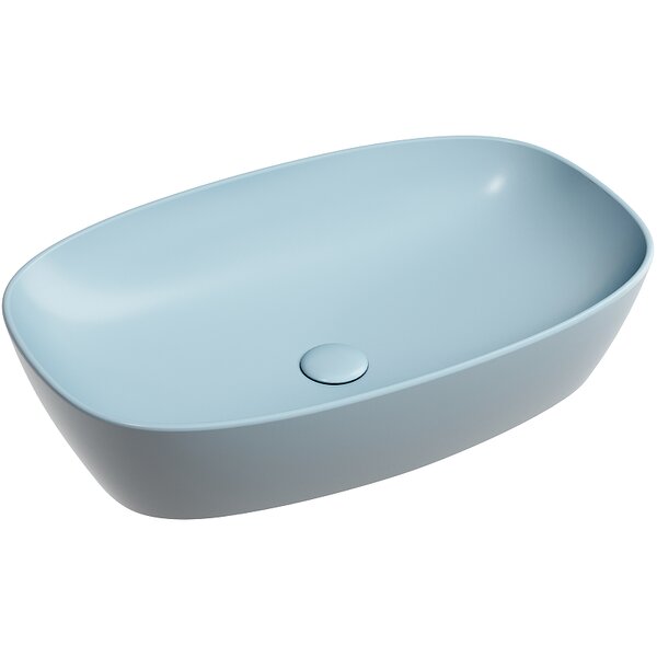 Раковина Ceramicanova овальная (цвет Голубой Матовый) Element 600*380*138мм