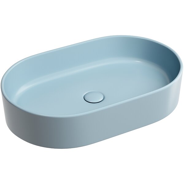 Раковина Ceramicanova овальная (цвет Голубой Матовый) Element 608*385*122мм