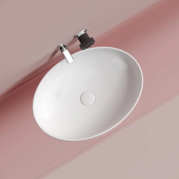 Раковина Ceramicanova овальная (цвет Белый Матовый) Element 502*363*145мм