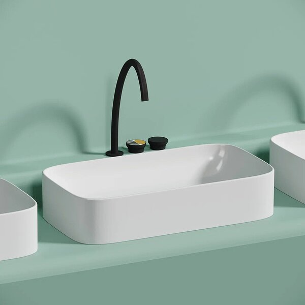 Раковина Ceramicanova прямоугольная (цвет Белый Матовый) Element 705*380*150мм