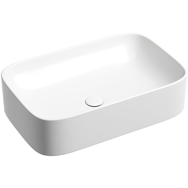 Раковина Ceramicanova прямоугольная (цвет Белый Матовый) Element 605*380*150мм
