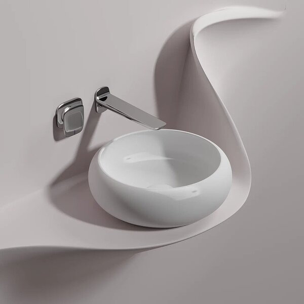 Раковина Ceramicanova круглая (цвет Белый Матовый) Element 360*360*120мм