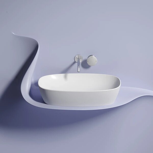 Раковина Ceramicanova овальная (цвет Белый Матовый) Element 600*380*138мм