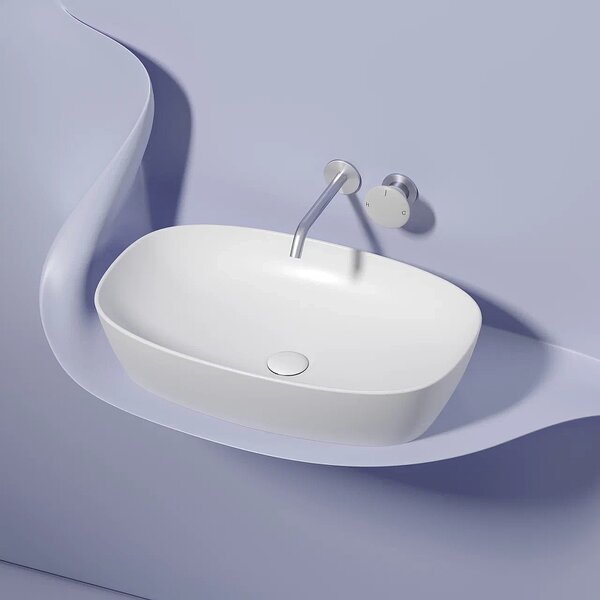 Раковина Ceramicanova овальная (цвет Белый Матовый) Element 600*380*138мм