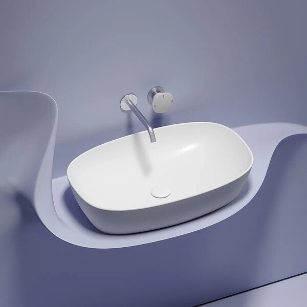Раковина Ceramicanova овальная (цвет Белый Матовый) Element 600*380*138мм