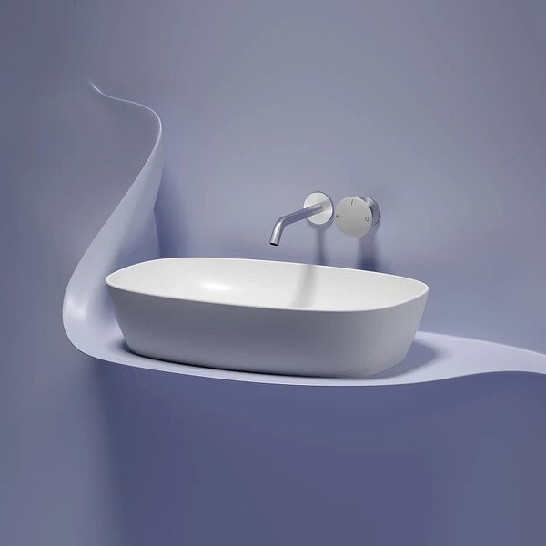 Раковина Ceramicanova овальная (цвет Белый Матовый) Element 600*380*138мм