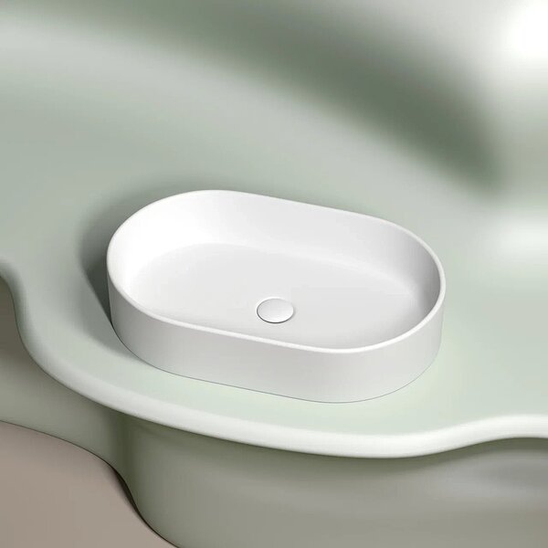 Раковина Ceramicanova овальная (цвет Белый Матовый) Element 608*385*122мм