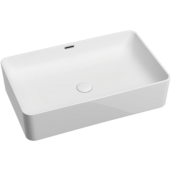Раковина Ceramicanova прямоугольная со сливом переливом Element 605*385*140мм