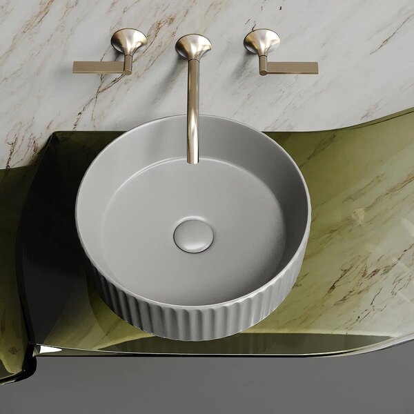 Раковина Ceramicanova круглая (цвет Антрацит Матовый) Element 360*360*115мм