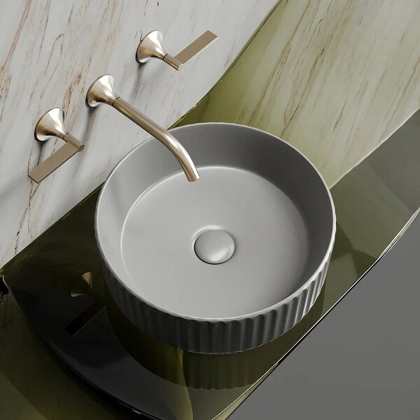 Раковина Ceramicanova круглая (цвет Антрацит Матовый) Element 360*360*115мм