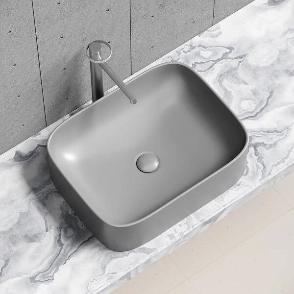 Раковина Ceramicanova прямоугольная (цвет Антрацит Матовый) Element 505*380*150мм